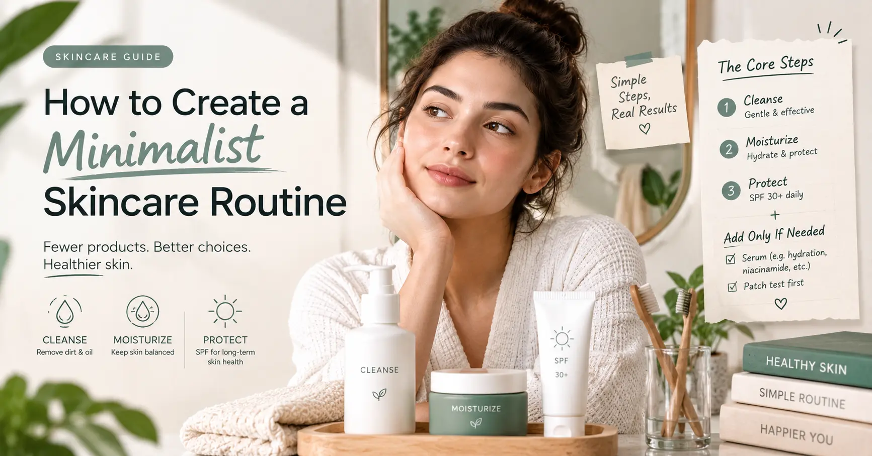 Minimalistic Skin Routine Minimalist Skincare Routine: Simple Steps for Healthy Skin